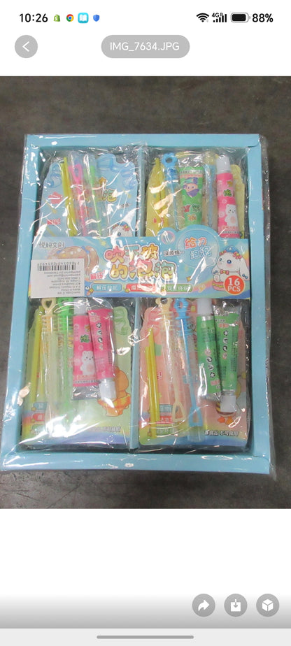 E149- Mix 4pc Bubble Set(16PCs box$128)
