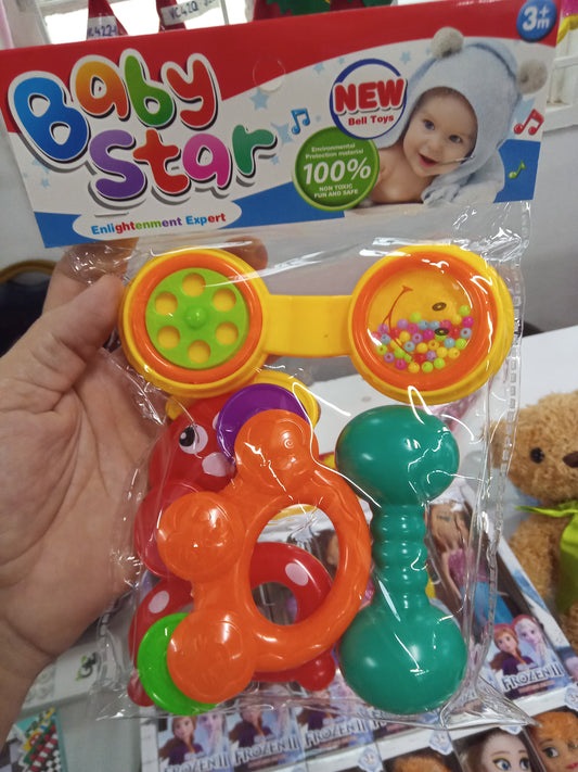 V41 - BABY RATTLE SET 4 PIECE