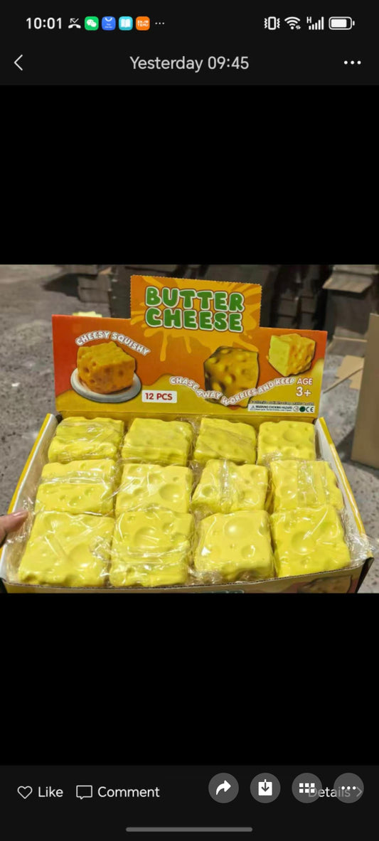E285-Cheese Squishy(12PCs box $180)