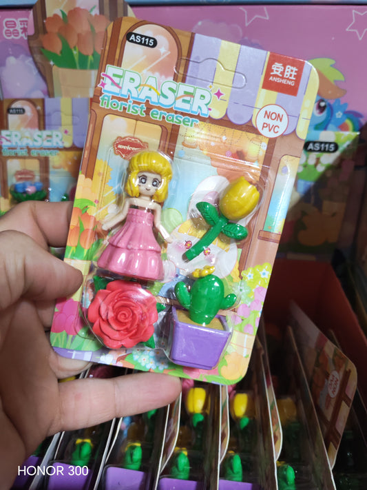 W164 - ERASER GIRL FLOWER