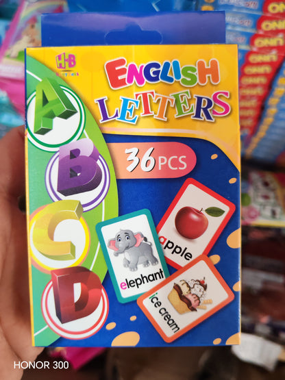 W120 - FLASH CARDS (8X14CM) LETTERS