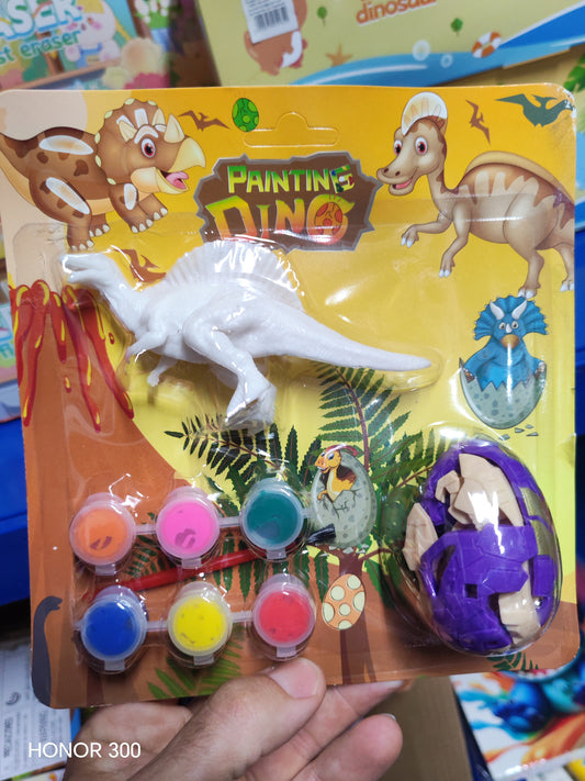 W185 - DINO PAINT SET W EGG