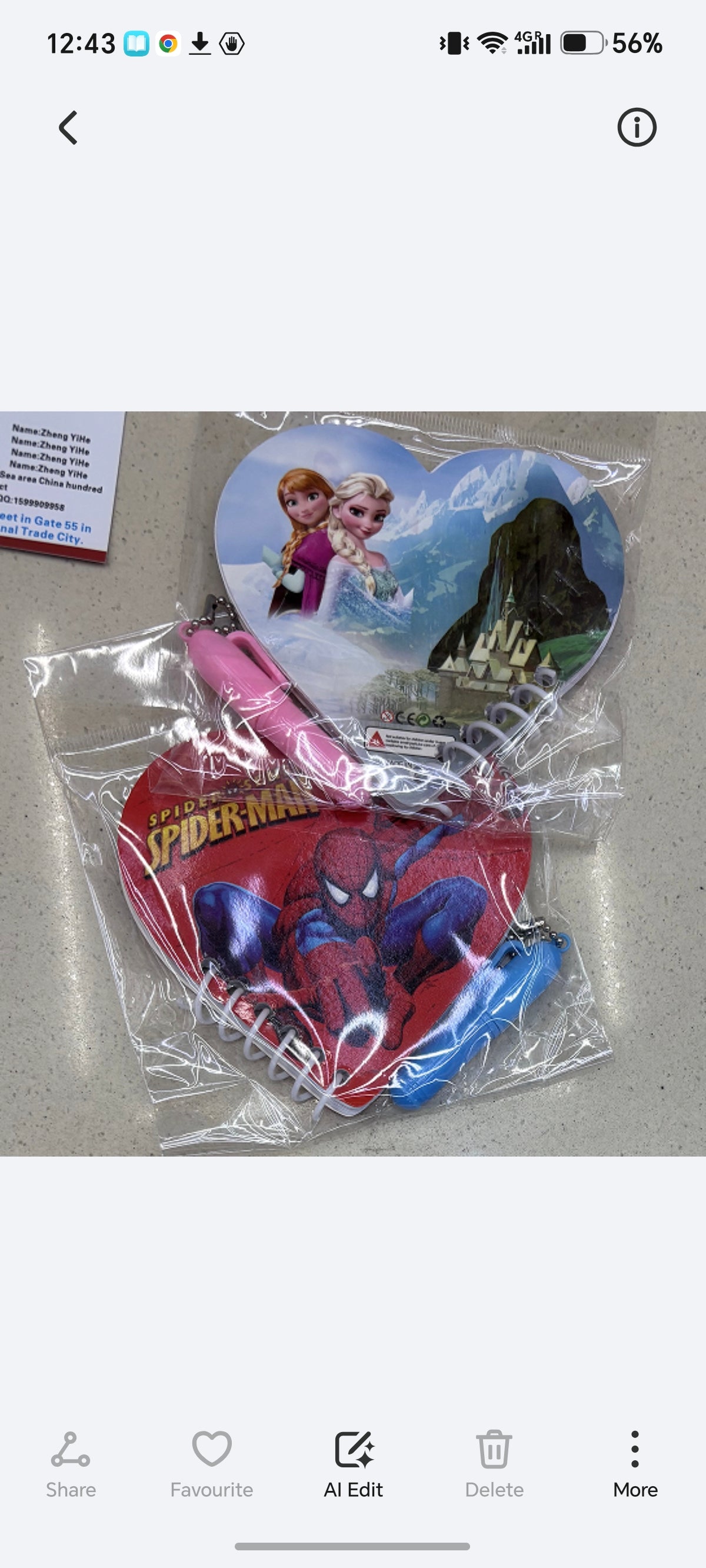 F23- Mini Disney Book set Pen