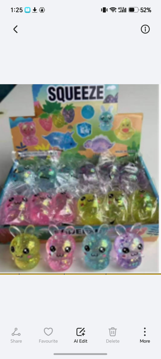 E329- Bunny Squishy(24PCs box$240)