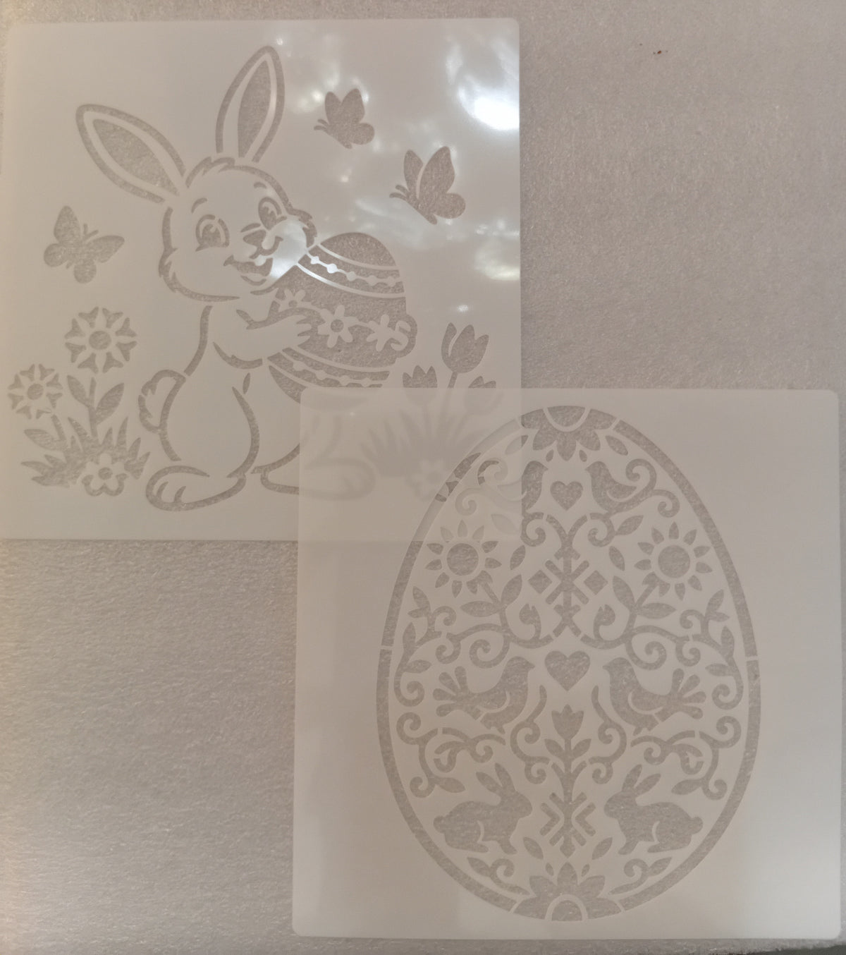 E319- 16PC EASTER STENCIL SET (LARGE 6X6IN)