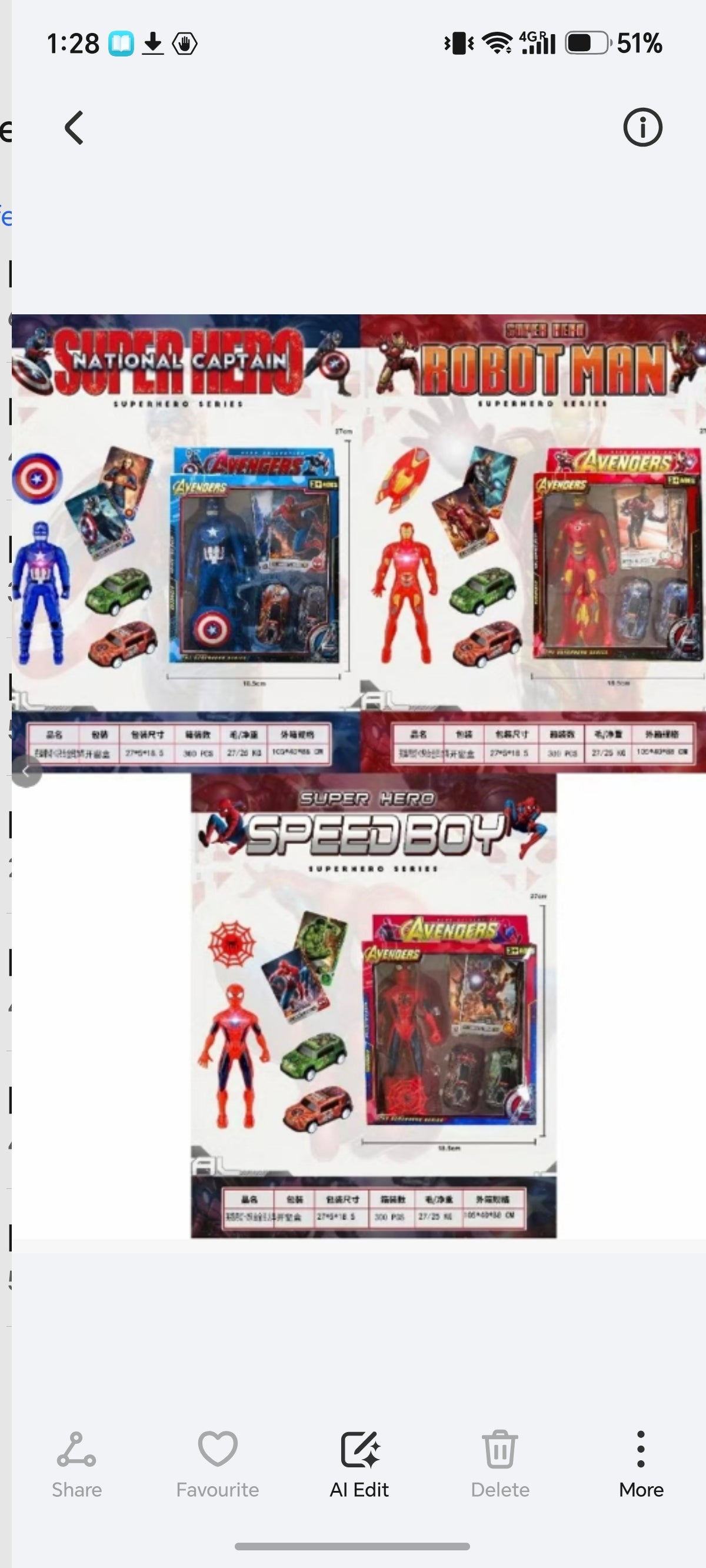 E70- Avengers Car/Card Set