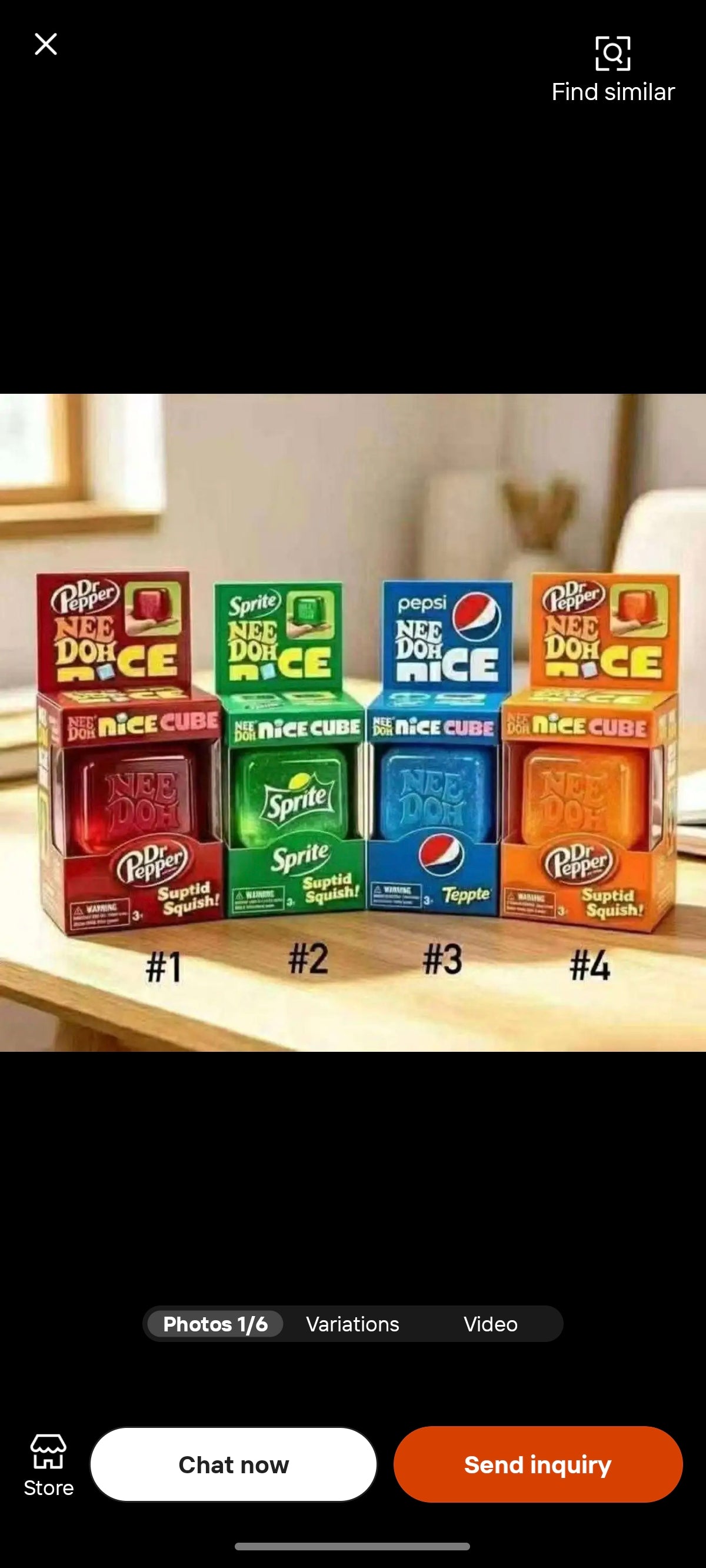 E320-Soft Drink Squishy Cube