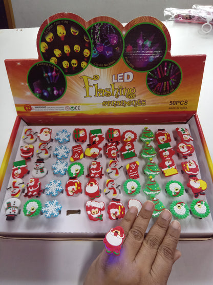 V98 - SANTA RING TOY WITH LED