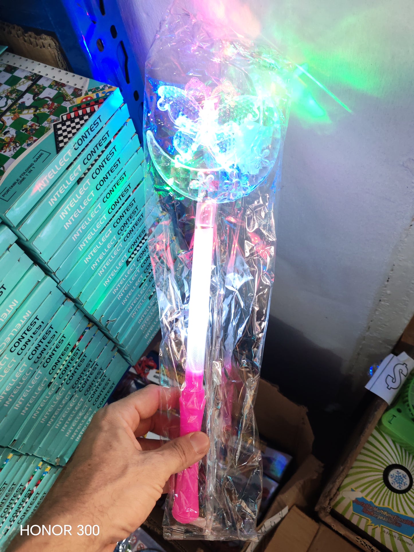 W85-SNOWFLAKE WAND MIXED L.E.D.