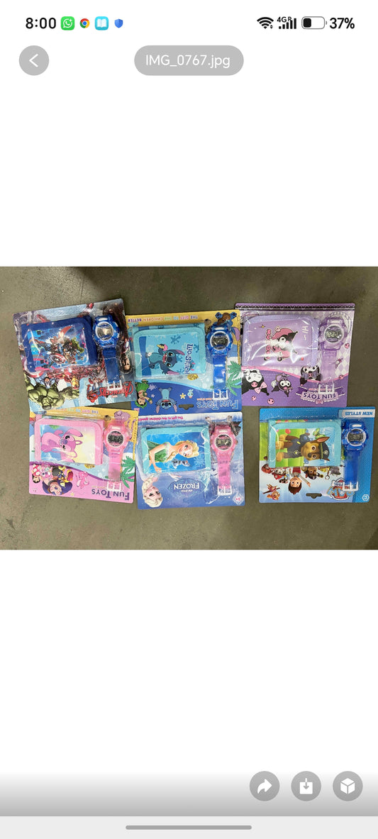 E308-Disney Watch/Wallet Set