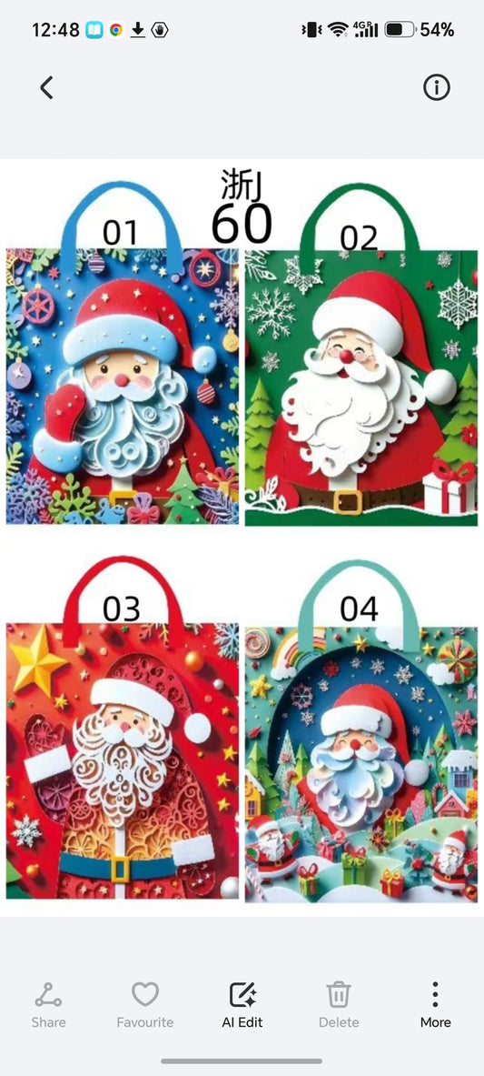 W2-1 - SANTA HANDLE BAG