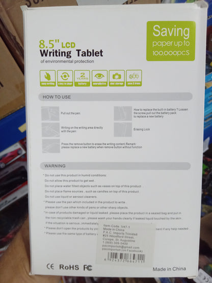 V47-1 - WRITING PAD LCD SINGLE COLOR (10)