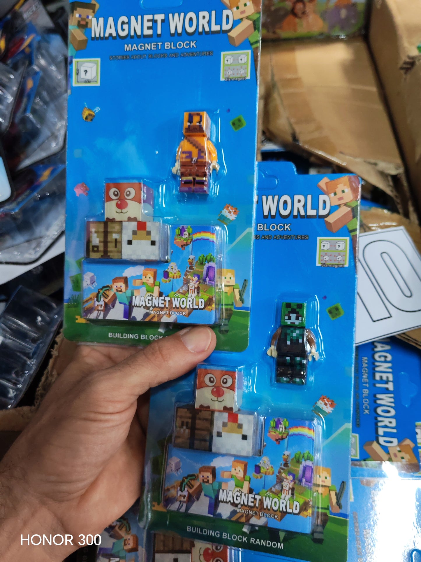 W434 - MINECRAFT SET BLOCKS  ASSORTED