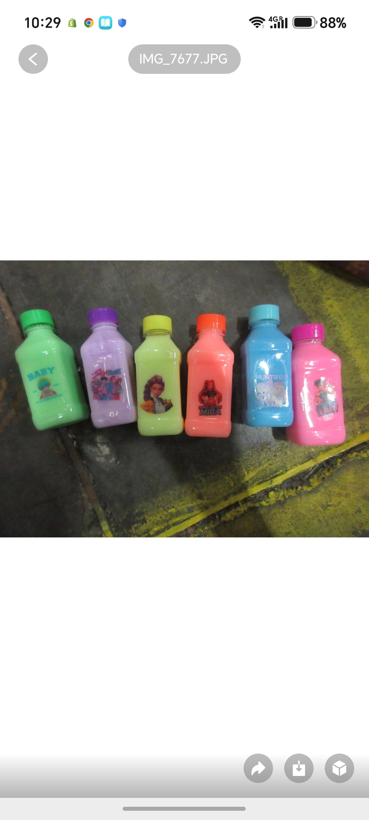 E136- KPoP Slime bottle fruit scented(24PCs box$60)