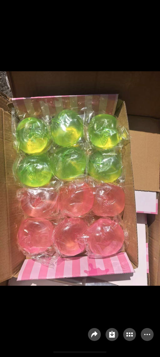 E349-Clear Apple Squishy(12pcsbox$180)