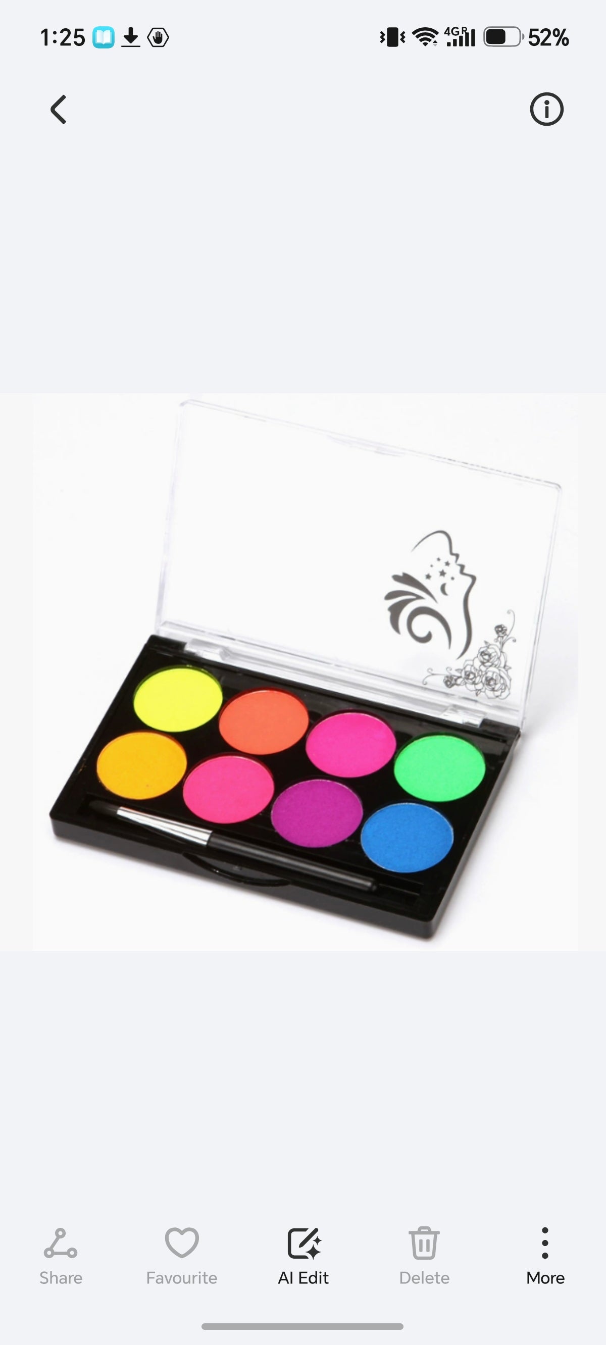 E326- 8 pc UV FacePaint kit(Water base)