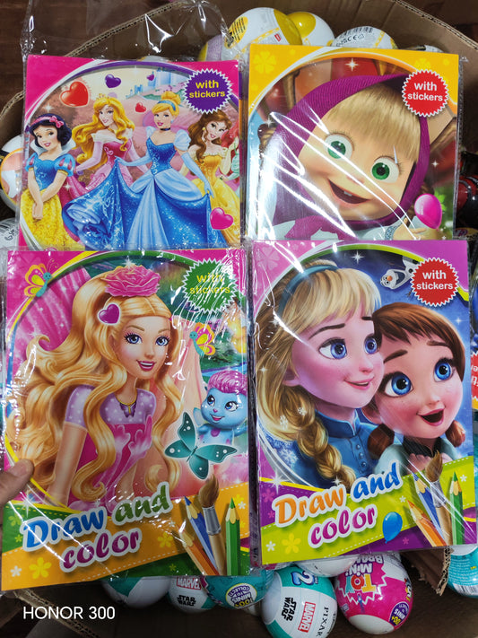 $10 - DISNEY COLORING BOOK WITH STICKER FOR GIRLS