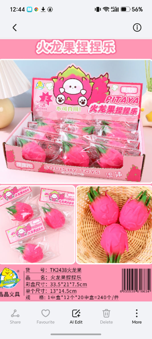 E235- Dragan fruit Squishy(12PCs box$144)