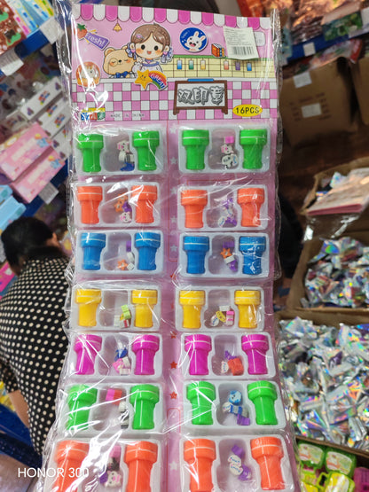 PARTY FAVOR - STAMP SET 16PC SET