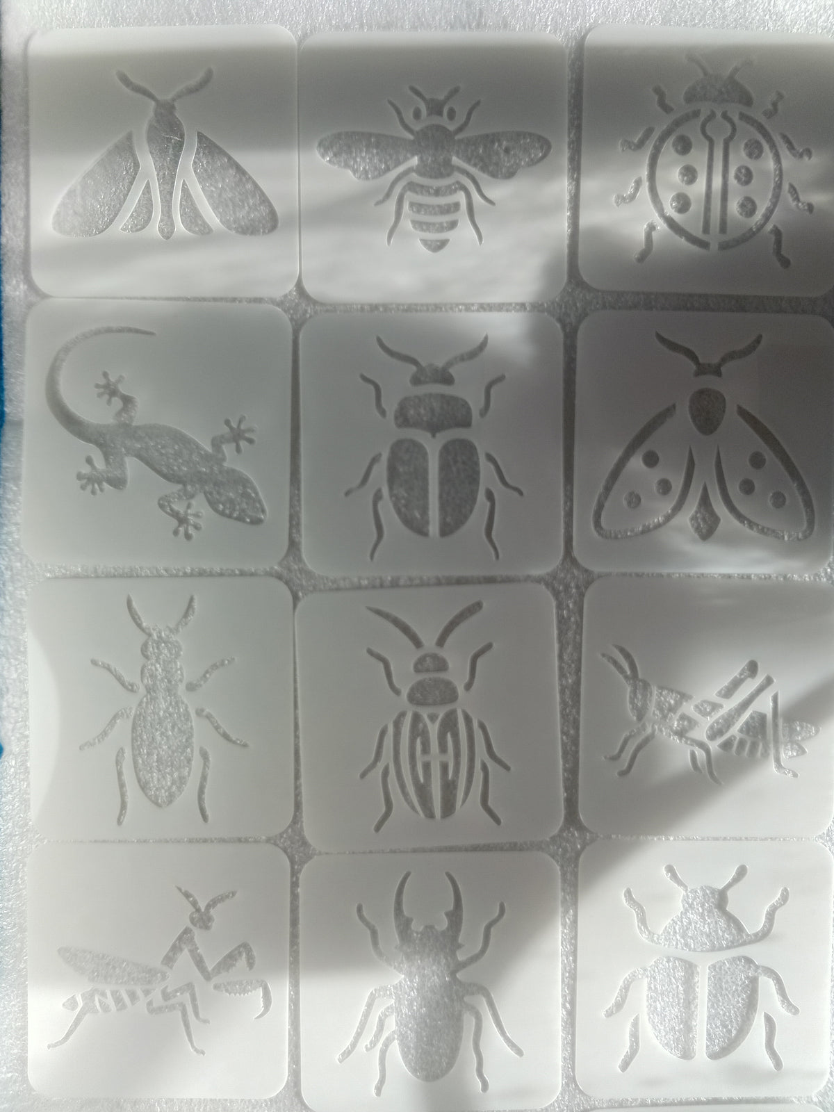 E321-20 PC INSECT STENCIL SET (SMALL 2.5X2.5IN)