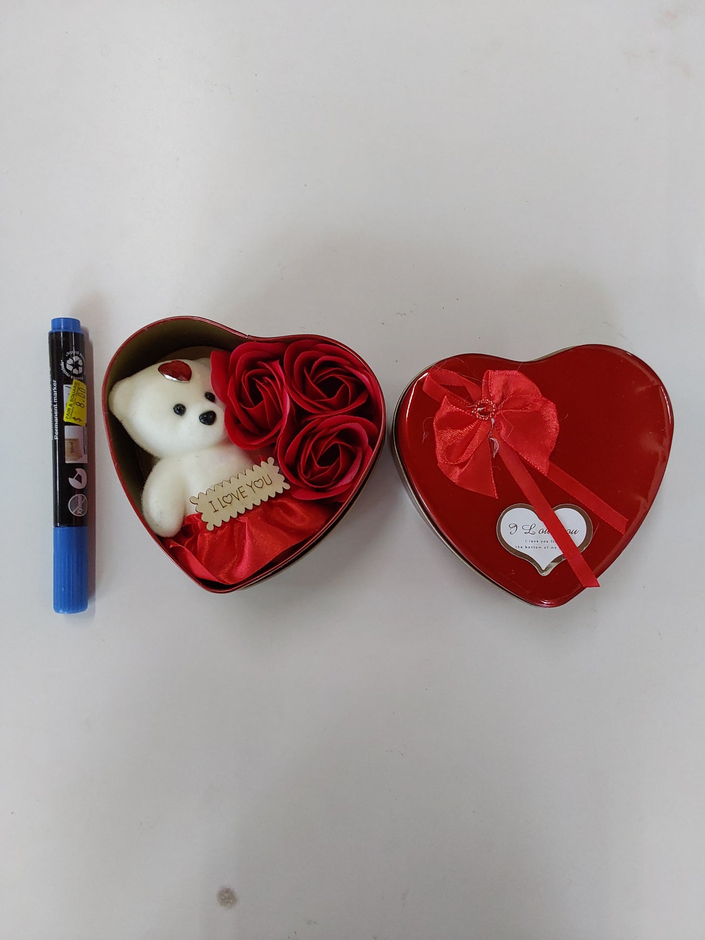 V275 - VALENTINES ROSE WITH BEAR