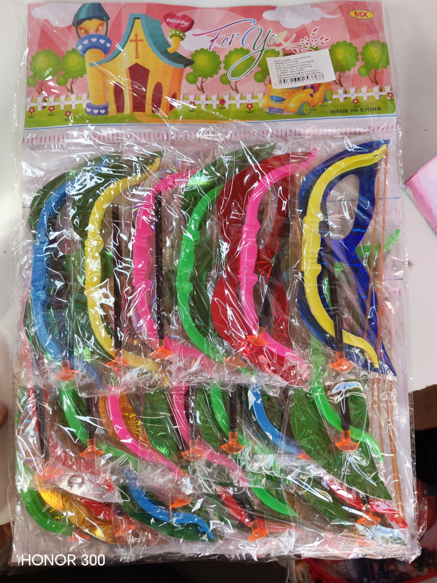W336 - BOW AND ARROW/MASK 20PCS