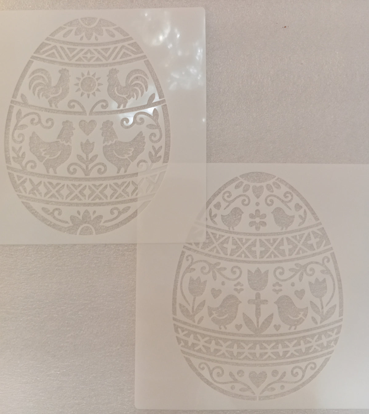 E319- 16PC EASTER STENCIL SET (LARGE 6X6IN)