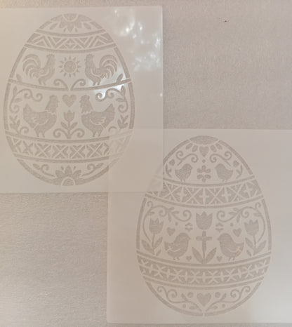 E319- 16PC EASTER STENCIL SET (LARGE 6X6IN)