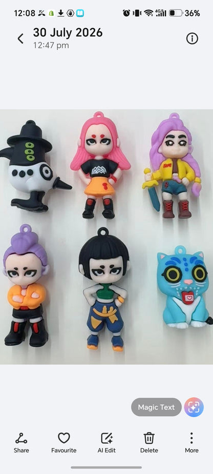 E284-KPoP Demon Hunter Keychain